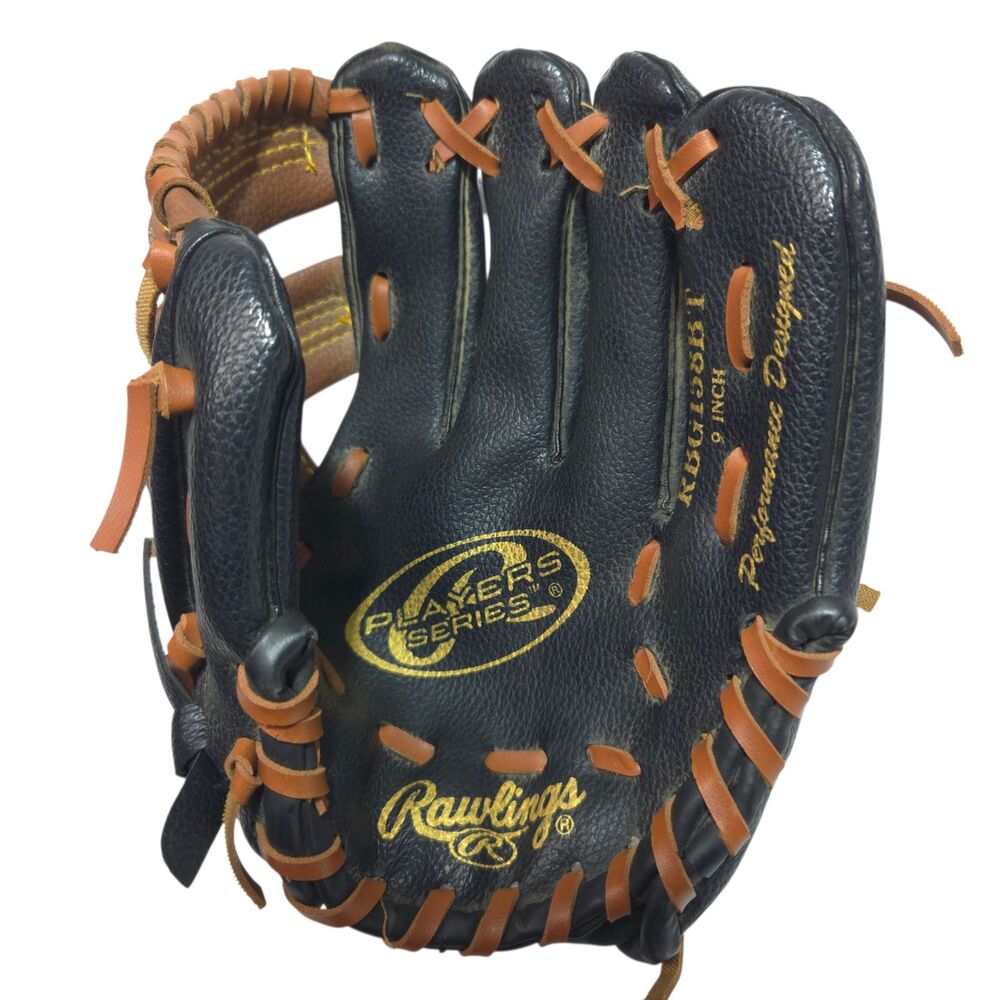 Rawlings Players Series 9 Inch Youth T-Ball Baseball Glove Black RBG158BT